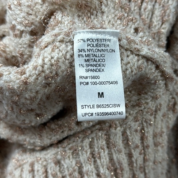 NWT Democracy Off White Knit Turtleneck Sweater - Picture 10 of 10